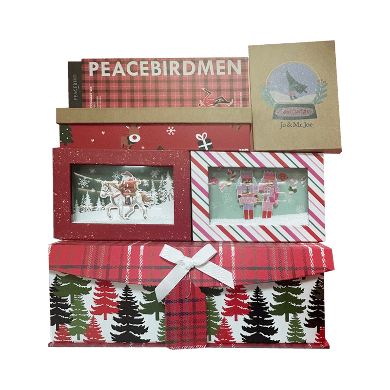 Geschenkdozen met kerstthema
